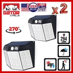 2-PACK Solar Power 294 Led Pir Motion Sensor Outdoor Security Wall Lamp Light. Fixed Price $19.99.