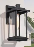 Lnc Modern 14.8 In. Large 1-LIGHT Black Outdoor Wall Lantern Sconce With Shade. Fixed Price $64.99.