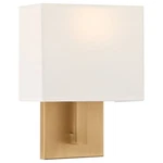 Access Lighting Wall Sconce Brushed Brass White Shade 64061LEDDLP-ABB/WH. Fixed Price $19.00.