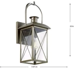 1-LIGHT 20"OUTDOOR Wall Lantern By Woodcliff/weathered Brass/clear Glass/frees&h. Fixed Price $70.00.