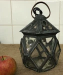 Antique 1920/30'S Arts & Crafts Leaded Glass Diamond Pane Porch Ceiling Light. Fixed Price $162.48.