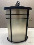Hinkley 1122 Mr Light Outdoor Hanging Lantern Pendant Black Frosted Glass. Fixed Price $499.99.
