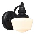 Westinghouse Eddystone Wall Light, Textured Black/white Opal - 6314300. Fixed Price $59.99.