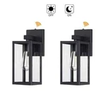 Hukoro 2-PACK Martin 13 In. Matte Black Dusk-to-dawn Wall Lantern Sconces. Fixed Price $29.49.