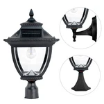 Gama Sonic Pagoda Bulb Solar Black Outdoor Wall Pier 3" Fitter Mount (104B033). Fixed Price $139.99.