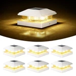 Volisun 4X4 Solar Fence - Post Lights 6PACK, Cap Outdoor Waterproof,. Fixed Price $25.20.