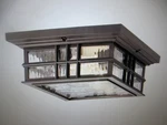 Kichler Beacon Square 2-LIGHT Olde Bronze Outdoor Porch Ceiling Mount. Fixed Price $159.95.