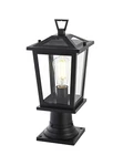 Elegant Lighting OD332P17 Cayman 17" Tall Post - Black. Fixed Price $94.00.