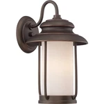 Nuvo Bethany Led Outdoor Small Wall W/ White Glass, Mahogany Bronze 62-631. Fixed Price $169.60.