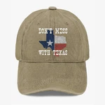 Don't Mess With Texas Hat Vintage Washed Baseball Cap Flag Graphic Dad. Fixed Price $14.95.