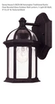 Savoy House Kensington Rustic Bronze Outdoor Wall Lantern, Clear Glass, 1-LIGHT. Fixed Price $79.99.