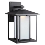 Sea Gull Lighting 1-LT Hunnington Lg Led Out Lantern, Black 8903197S-12. Fixed Price $129.00.