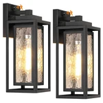 Wihtu Motion Sensor Exterior Porch Light Fixtures Water Ripple Outdoor Wall. Fixed Price $191.98.