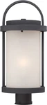 Nuvo Willis Led Outdoor Post W/ Antique White Glass, Textured Black 62-654. Fixed Price $301.99.