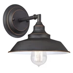 Westinghouse Iron Hill 1 9" Wall Light, Bronze/metal Shade - 6343500. Fixed Price $64.99.