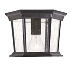 Acclaim Lighting Dover 1 Flush Mount, Black/clear Seeded 5275BK-SD. Fixed Price $57.60.