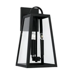 Capital Lighting Leighton Outdoor Wall Lantern, Black/clear - 943732BK. Fixed Price $270.00.