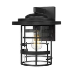 Jazava 1-LIGHT Black Large Farmhouse Outdoor Wall Sconce Lantern. Fixed Price $99.99.