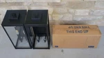 Quoizel Outdoor Lantern Light Modern Black WVR8409EK Wall Mount Set Of Two.. Fixed Price $299.00.