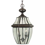 Quoizel Newbury 2 Light 10" Wide Outdoor Pendant Lantern With Clear Glass -. Fixed Price $149.99.