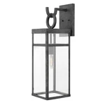 Hinkley 1 Light Porter Outdoor Large Wall Mount, Aged Zinc - 2805DZ. Fixed Price $439.00.