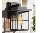 Set Of 2 Lnc Mill 11 In. Modern Black Outdoor Wall Lantern Sconce Farmhouse New. Fixed Price $98.99.