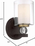 Minka Wall Sconce Lighting 3071-416 Studio 5 1-LIGHT 100W Lamp Fixture. Fixed Price $100.00.