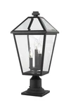 Z-lite 579PHBR-533PM Talbot Light 22" Tall Outdoor Pier Mount Black. Fixed Price $330.00.