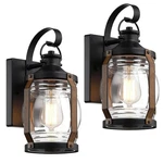 Outdoor Wall Lantern Lights, Black Exterior Sconce Garage Fixtures.... Fixed Price $130.36.