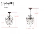 Safavieh Luna Chandelier, Reduced Price 2172770492 LIT4437A. Fixed Price $87.00.