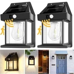 2 Pcs Dusk To Dawn Outdoor Wall Lights, Exterior Mount Fixtures Solar. Fixed Price $18.99.