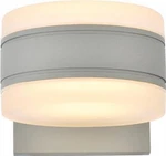 Wall Sconce 2-LIGHT Silver Iron Aluminum Wet Location Outdoor Integrated. Fixed Price $145.00.