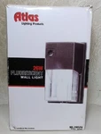 Atlas 26 Watt Fluorescent Wall Light Photo Control Dusk Dawn Bronze New. Fixed Price $19.95.