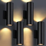 Dakaful Outdoor Wall Lights 4 Pack 12W 2700K Led Cylinder Up Down. Fixed Price $179.99.