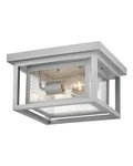 Hinkley Lighting 1003 Republic 2 11"W Semi-flush Square Nickel. Fixed Price $239.00.