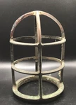 Vintage Black Metal Cage For Explosion Proof Light Fixture. Fixed Price $40.00.