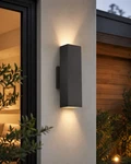 Visual Comfort & Modern Outdoor Wall Sconce Black Up/down Light New Open Box. Fixed Price $99.99.