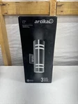 Artika Outdoor Hardwired Garage And Porch Light Cylinder Sconce Stainless Steel. Fixed Price $33.99.