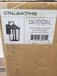 Nib Quoizel Mottled Black Outdoor Carriage Lantern Light Wall Mount STNL8407MB. Fixed Price $75.00.