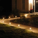 Lumabase Electric Pathway Lights With 10 Clear Bulbs. Fixed Price $40.99.