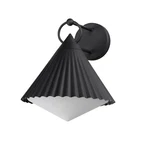 Black One Light Wall Sconce From The Odette Collection. Fixed Price $182.00.