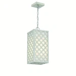Aged Silver Led Outdoor Pendant From The Clover Collection. Fixed Price $360.00.