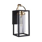 Craftmade Neo Light 17" Outdoor Lantern, Midnight/brass ZA4814-MNSB. Fixed Price $123.20.