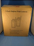 Outdoor Wall Lanterns Pack Of B04013P Black 120V 100W Metal Glass. Fixed Price $23.99.