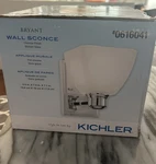 Wall Sconce Chrome Finish Etched Glass Kichler Decor Fixtures Lighting. Fixed Price $43.45.