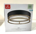 Globe Ray 1-LIGHT Matte Black 18.5-WATT Led Outdoor Indoor Flush Mount. Fixed Price $36.62.
