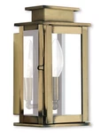 Livex Lighting 20191-01 Princeton Outdoor Wall Antique Brass. Fixed Price $297.96.