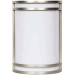 18W 8-IN Led Wall Sconce Suitable For Wet Locations Satin Nickel Finish. Fixed Price $49.99.