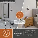 Vaxcel W0345 Marquis 1 Wall Light, Matte Black Finish. Fixed Price $157.99.