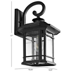 Safavieh Cendra Outdoor Wall Lantern, Reduced Price 2172701608 PLT4011A. Fixed Price $89.00.